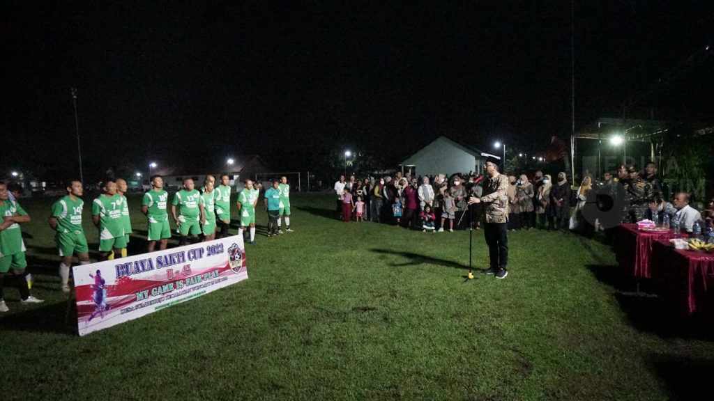 Bupati Sidoarjo Buka Liga Kampung, Tandai Peresmian Lapangan Sepakbola Buaya Sakti
