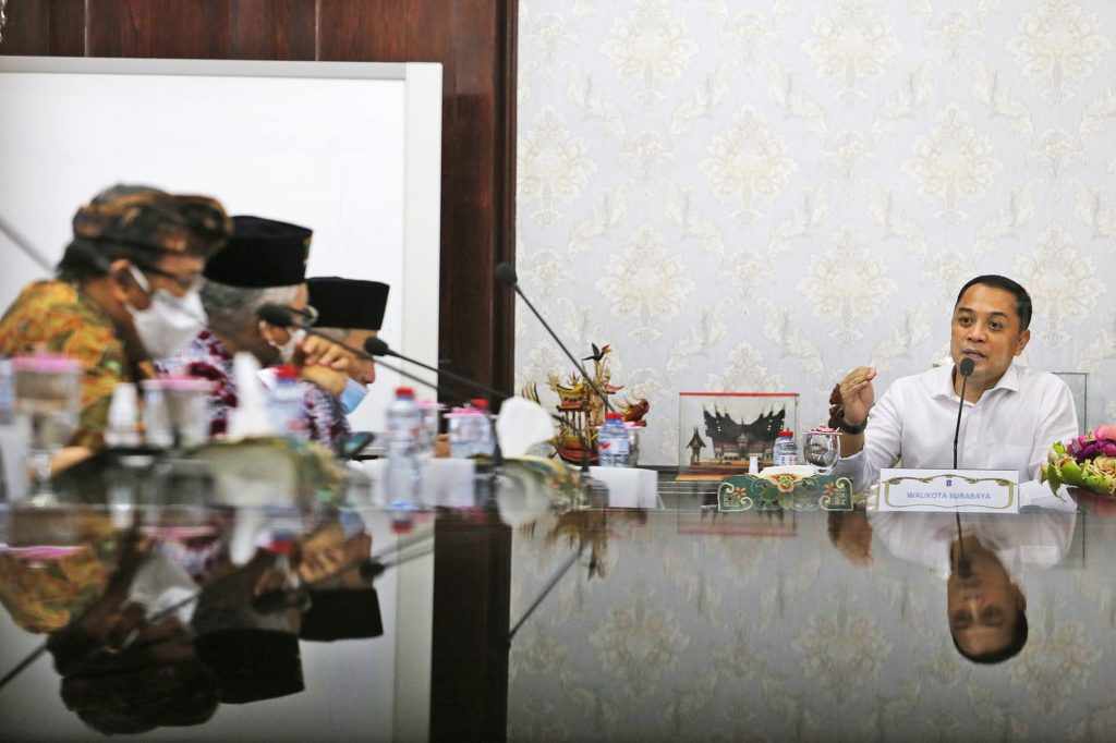 Jaga Toleransi di Surabaya, Wali Kota Eri Bentuk Organisasi Lintas Agama