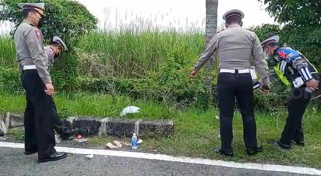 Hasil Olah TKP, Bus Sempat Turun di Bahu Jalan Tol Sumo KM 712+200