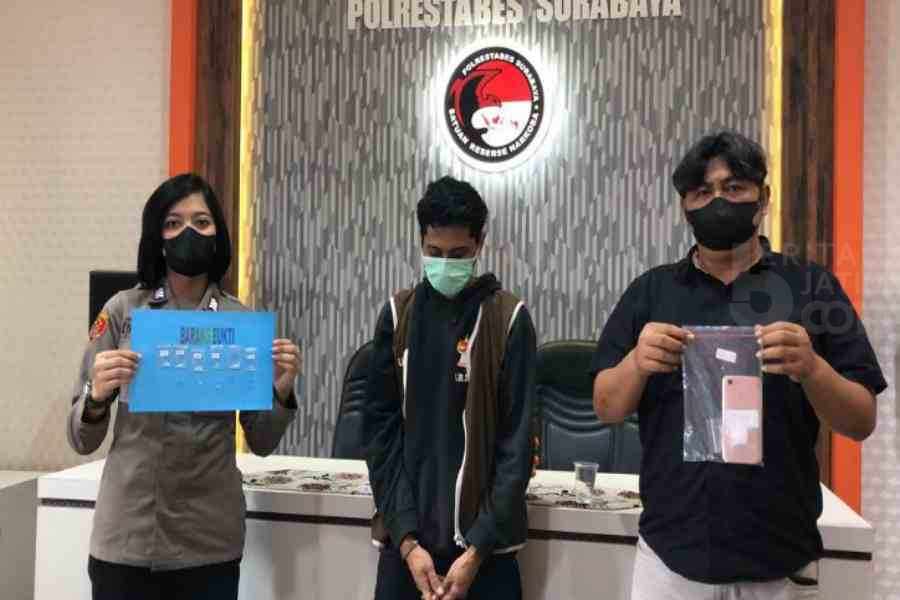 Asik Ngopi, Bandar Narkoba Pasuruan Ditangkap Polrestabes Surabaya