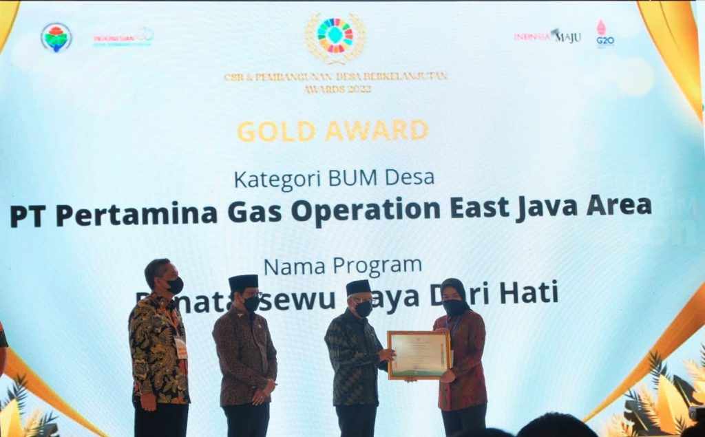 Pertagas Grup Raih 6 Penghargaan CSR dan Pembangunan Desa Berkelanjutan Awards 2022