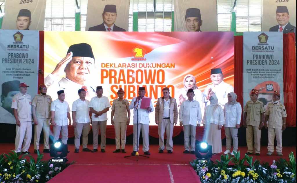Deklarasi di Sidoarjo, Ribuan Simpatisan Gerindra Dorong Prabowo Maju Pilpres 2024