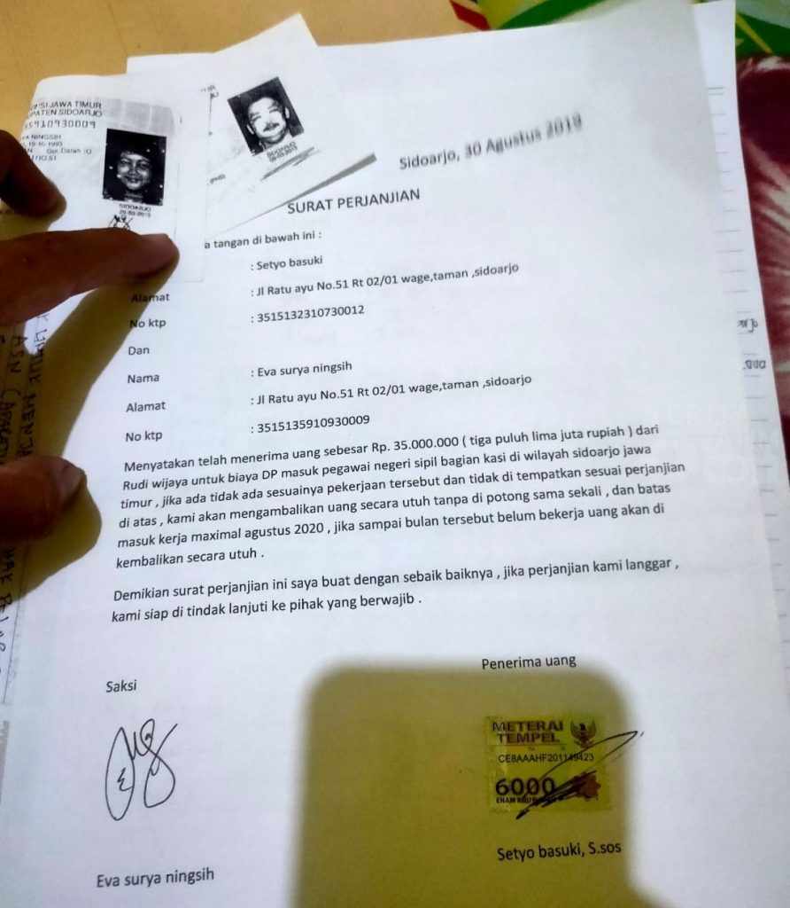Penipuan Rekrutmen CPNS Diduga Libatkan Kepala Samsat Jawa Timur