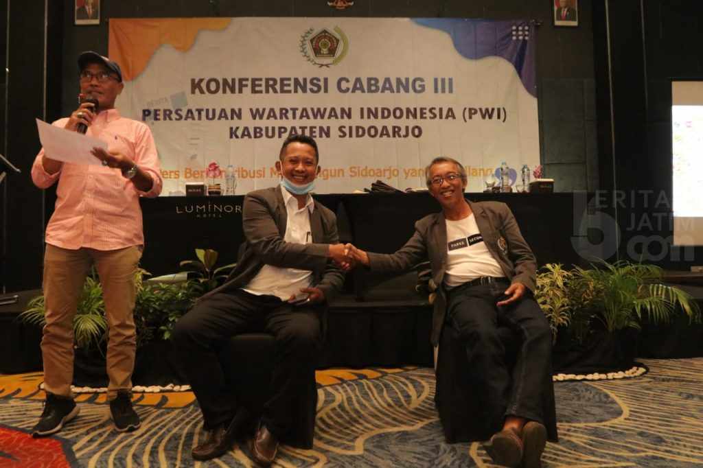 Mustain Terpilih Jabat Ketua PWI Kabupaten Sidoarjo 2022-2025