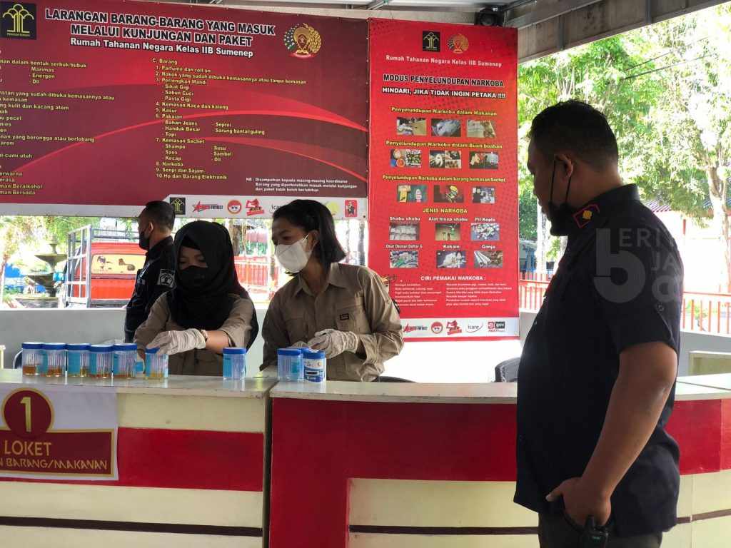 Rutan Sumenep Lakukan Tes Urine Dadakan ke Seluruh Pegawai