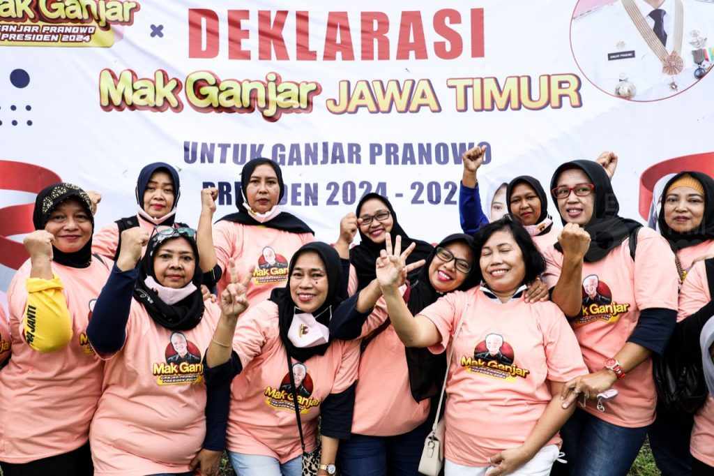 Setelah Anak Muda, Giliran Mak Ganjar Deklarasi Seluruh Jatim