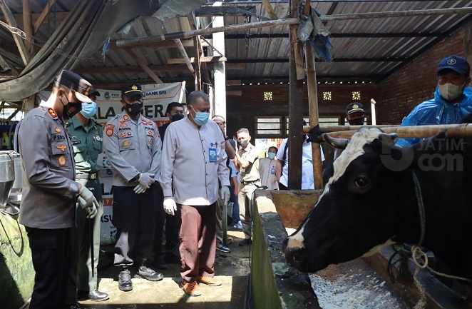 Polres Malang Percepat Vaksinasi Hewan Ternak
