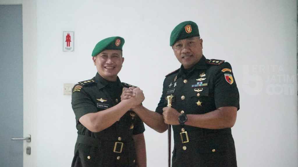 Danyon Mekanis 516 CY Jabat Dandim 0817 Gresik