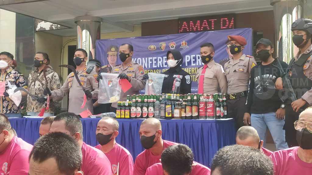 Operasi Pekat Semeru 2022, Polres Pasuruan Kota Amankan 47 Tersangka