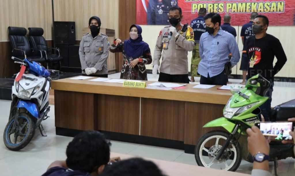 Tim Sakera Sakti Polres Pamekasan Tangkap Komplotan Curanmor