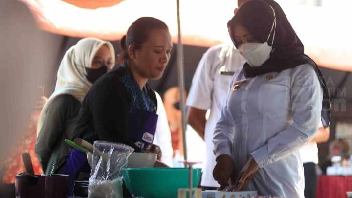 Penguatan Literasi, Disperka Kabupaten Mojokerto Gelar Cooking Class Gunakan Produk Fiber Cream
