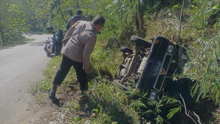 Pikap di Ponorogo Alami Kecelakaan, 5000 Butir Telur Bebek Pecah Berantakan