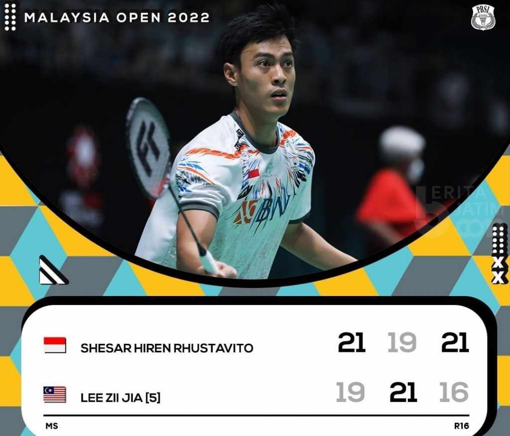 Tiga Tunggal Putra Indonesia ke Perempat Final Malaysia Open 2022