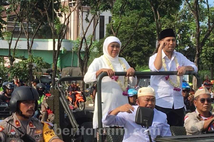 Survei Poltracking: Khofifah-Emil Dardak Kandidat Terkuat Cagub-Cawagub Jatim 2024
