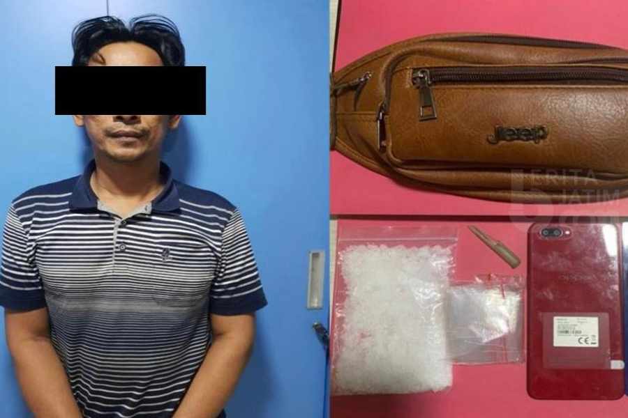 Polisi Sita 50,76 Gram Sabu dari Sopir Truk Tanki di Surabaya