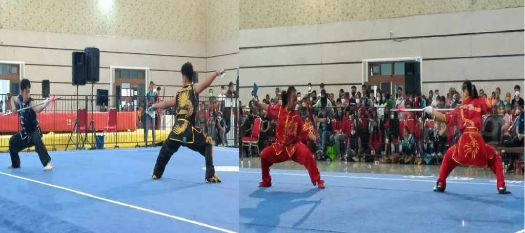 Jember Kawinkan Medali Emas Duilian Wushu Putra dan Putri