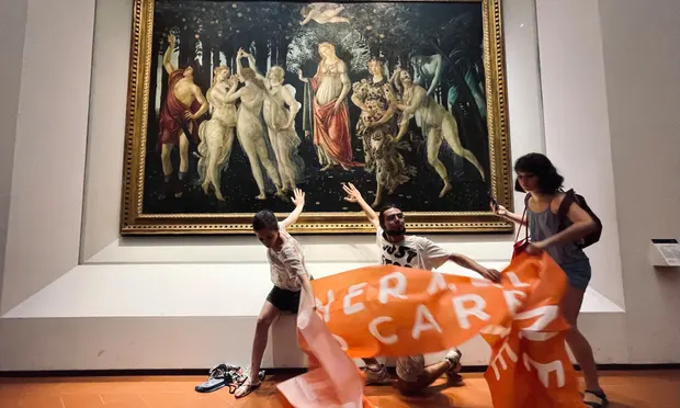 Lukisan Primavera Botticelli Jadi Sasaran Aksi Aktivis Lingkungan Italia