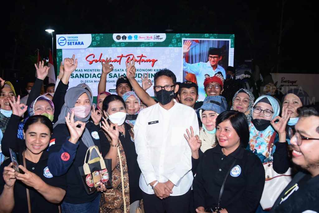 Sandiaga Uno Didukung Jadi Presiden Saat Beri Pelatihan UMKM
