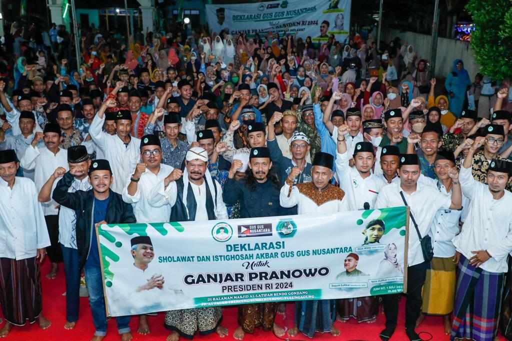 Ribuan Santri Gus-gus Nusantara Doakan Ganjar Jadi Presiden 2024
