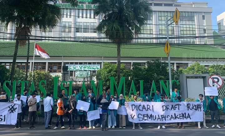 Sikapi Pengesahan RKUHP, Aliansi Mahasiswa Unisma Malang Usung 3 Tuntutan