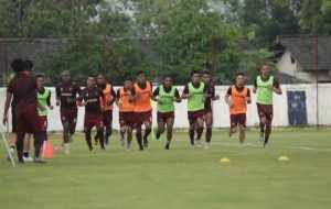 Perdana, Skuad Madura United Gelar Latihan di Training Ground Pamekasan