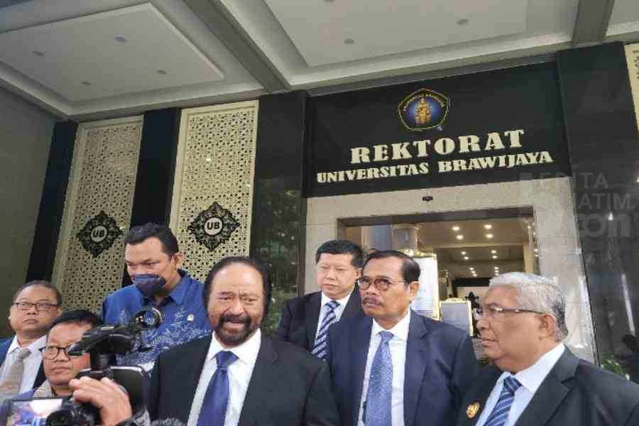 Jusuf Kalla Hadiri Pemberian Gelar Doktor Honoris Causa Surya Paloh di Universitas Brawijaya Malang