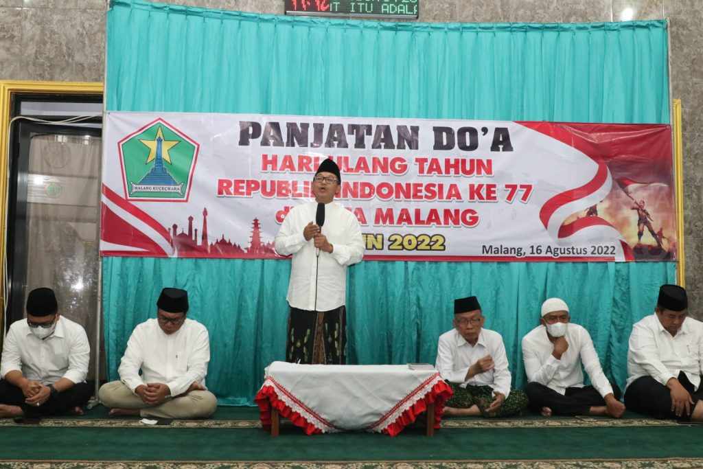 Wali Kota Sutiaji Gelar Panjatan Doa di Malam Jelang HUT Ke-77 RI