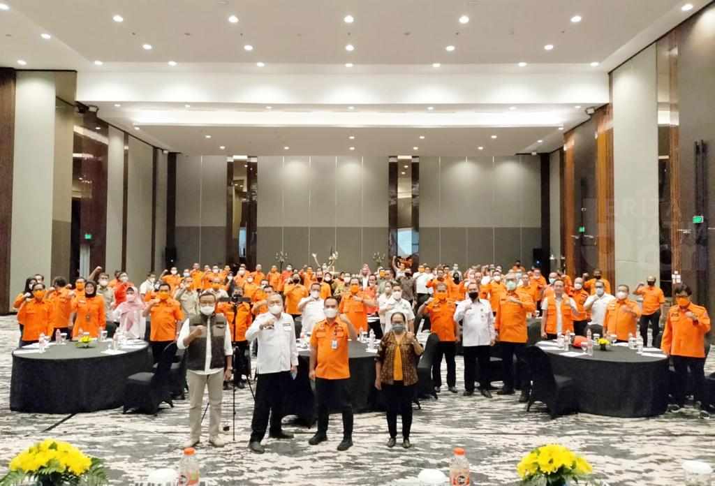 Kalaksa BPBD Jatim Pimpin Rakor Bidang RR Pascabencana se-Jatim