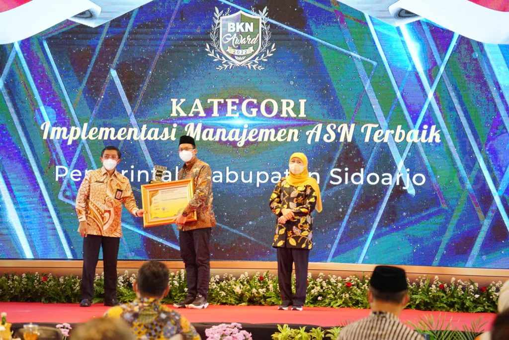 Pemkab Sidoarjo Raih 3 Penghargaan di ajang BKN Award 2022