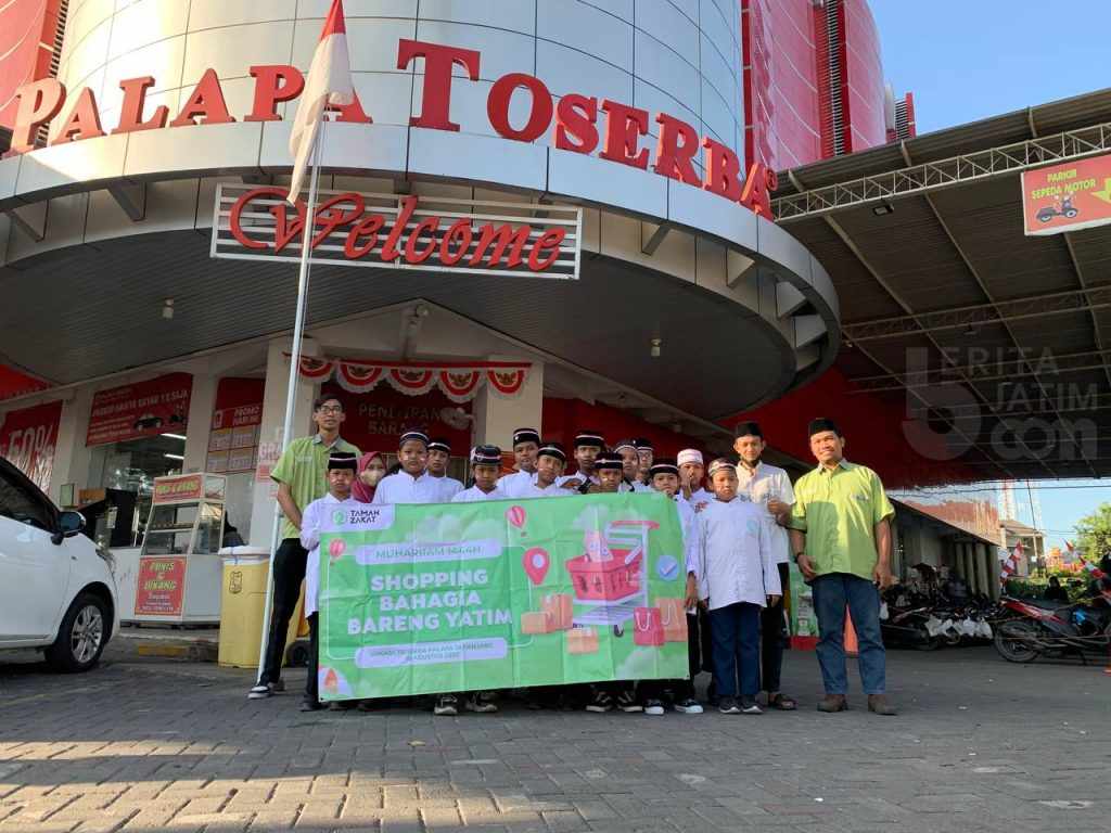 Taman Zakat Ajak Anak Yatim Belanja di Supermarket