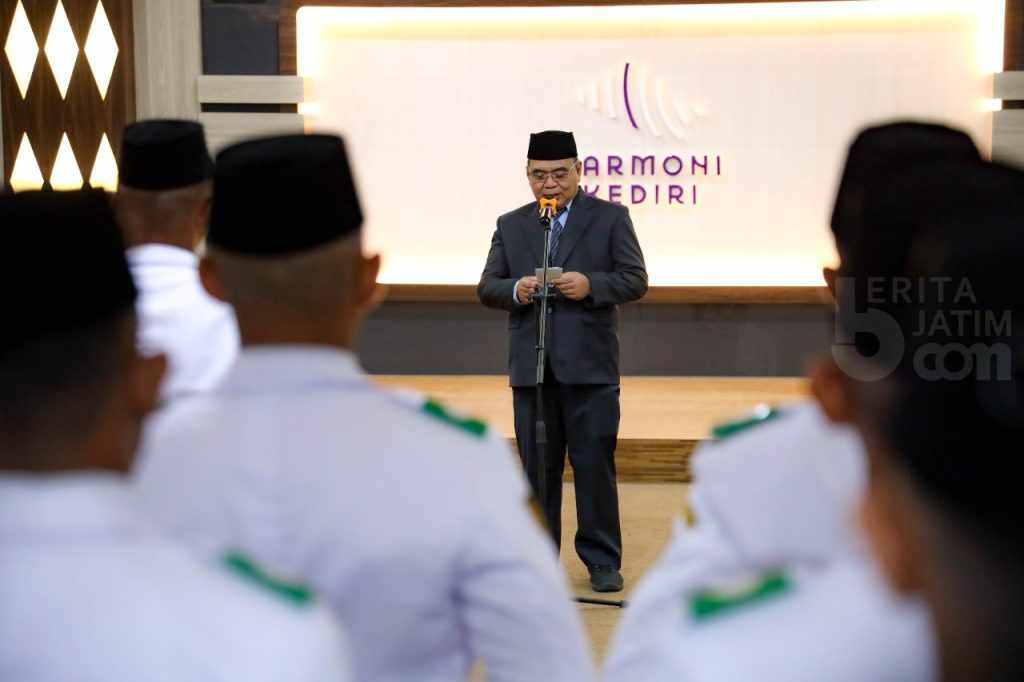 Jelang Perayaan Kemerdekaan RI ke-77, Pemkot Kediri Kukuhkan Anggota Paskibraka Tahun 2022