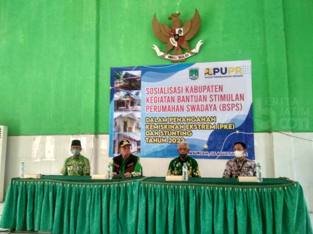 Warga Kurang Mampu di Dua Kecamatan di Kabupaten Pasuruan Dapat Bantuan dari Kementrian PUPR