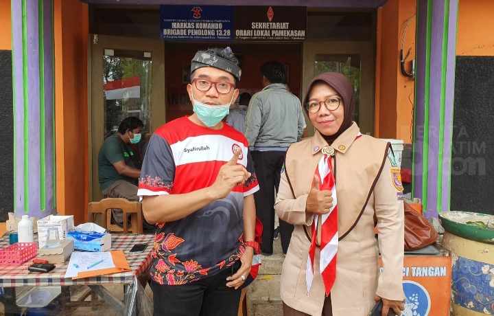 Kwartir Cabang Gandeng UDD PMI Pamekasan Gelar Donor Darah