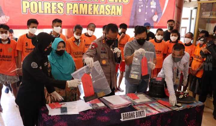 Polres Pamekasan Ungkap 6 Kasus Perjudian dalam 3 Hari Terakhir