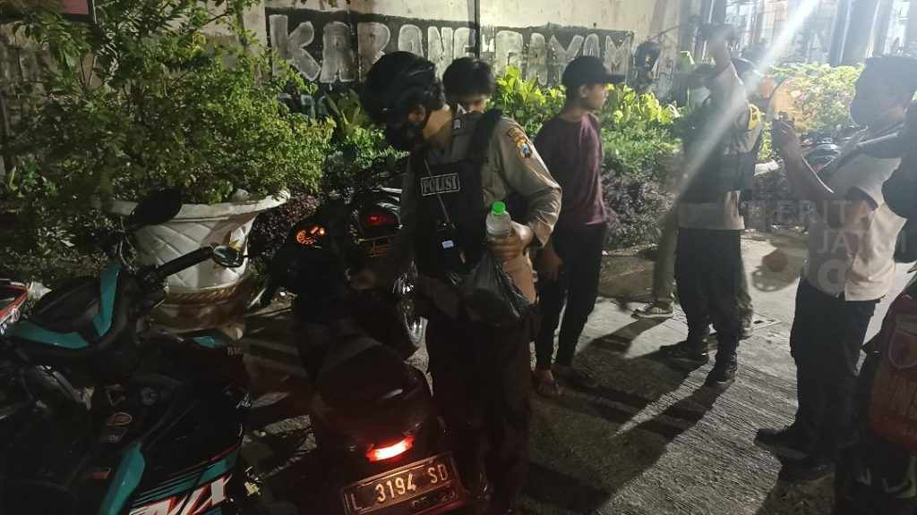 Polsek Tambaksari Surabaya Sita 14 Motor Knalpot Brong