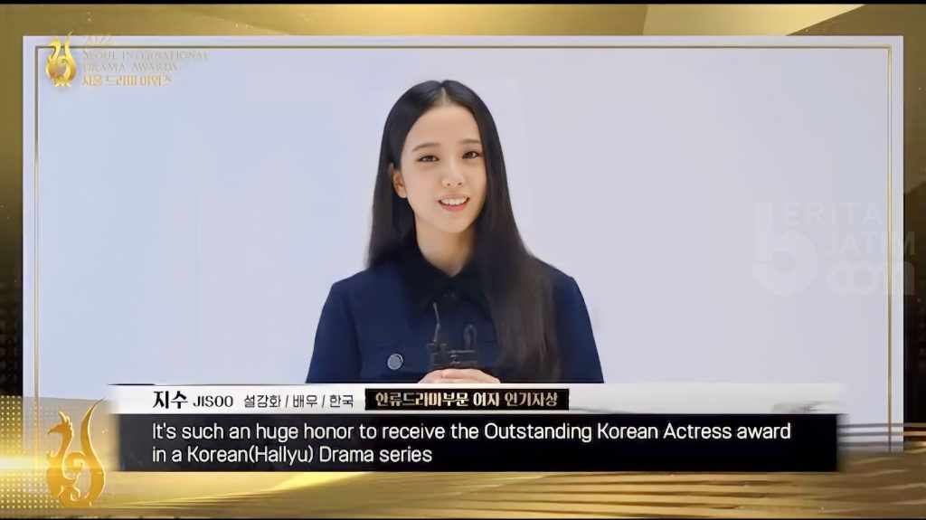 Jisoo BLACKPINK Raih Penghargaan Dalam Acara Seoul Drama Awards, Fans Kecewa Kepada Agensi