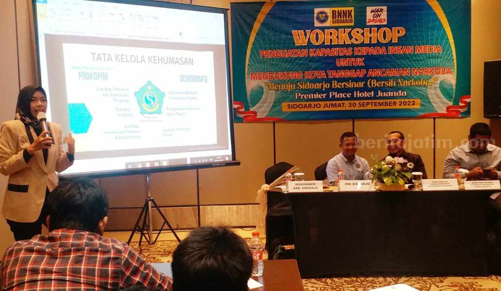 Perangi Narkoba, BNNK Sidoarjo Juga Gandeng Media