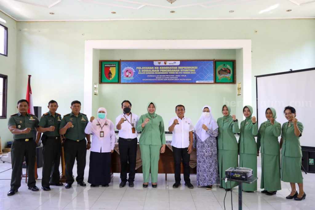 DP3AP2KB Kota Kediri Gandeng TNI Sosialisasikan Stunting
