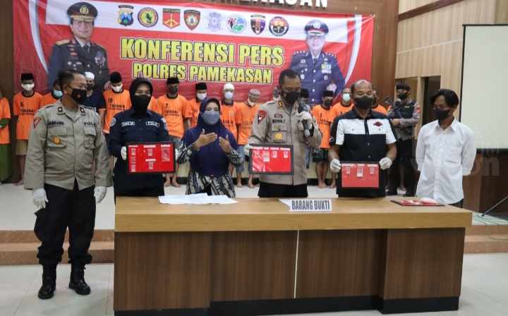 Polres Pamekasan Tangkap 18 Tersangka Kasus Narkoba