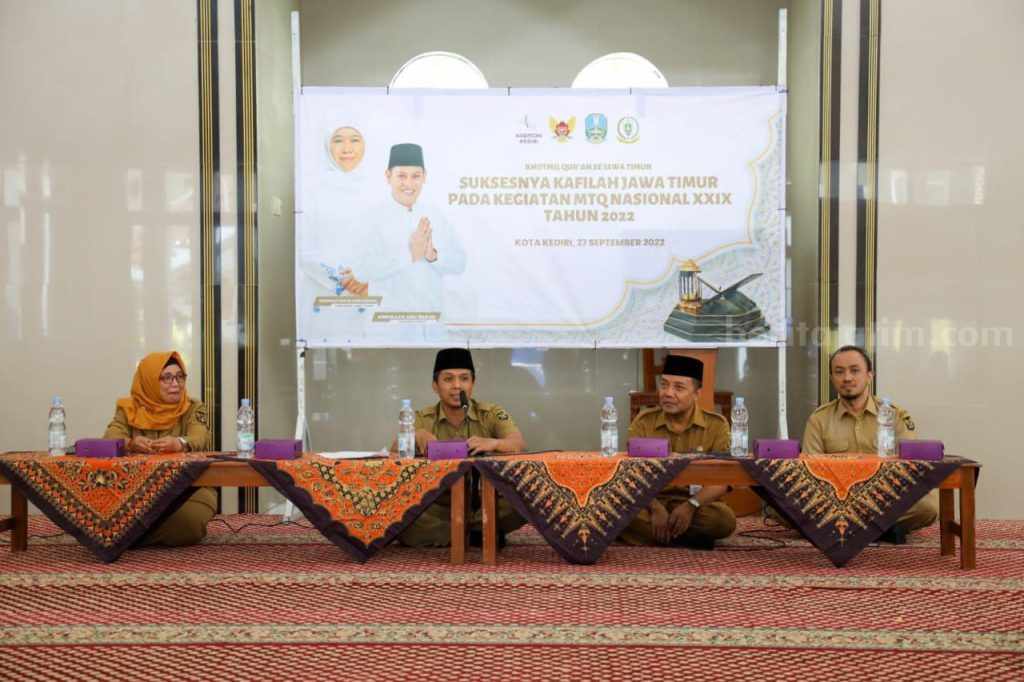 Antar Kalifah Kota Kediri Wakili Jatim ke MTQ Nasional, Pemkot Gelar Doa Bersama