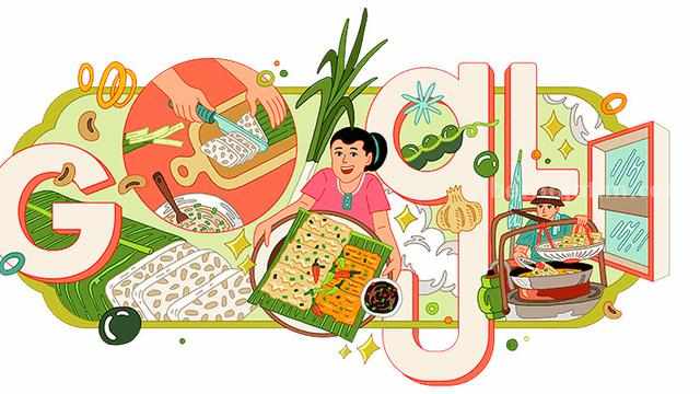 Apa Makna Ilustrasi Tempe Mendoan yang Jadi Google Doodle Hari Ini?