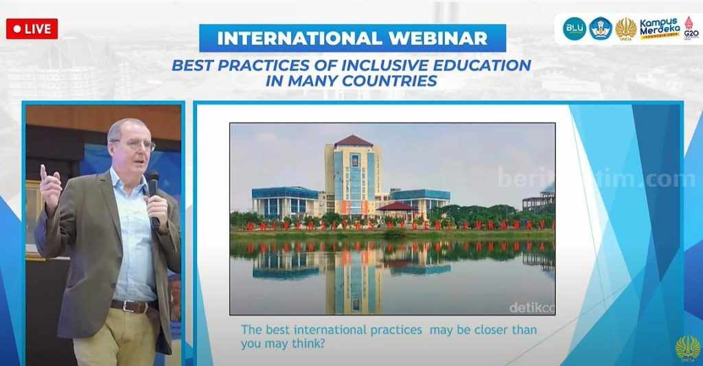 Pakar United Kingdom: Best Practice Pendidikan Inklusi Dunia Ada di Unesa