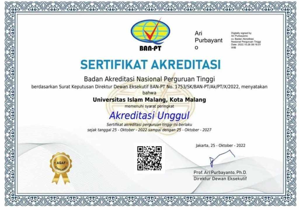 Unisma, Satu-satunya Kampus NU yang Raih Predikat Unggul Jalur Reakreditasi BAN-PT