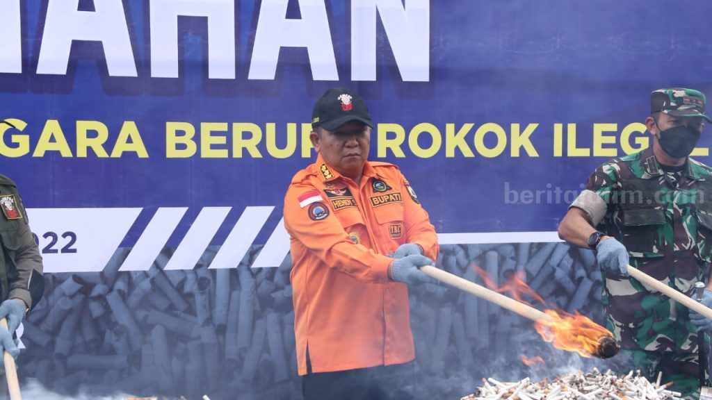 Jumlah Rokok Ilegal Meningkat di Jember, 25 Ribu Batang Dimusnahkan