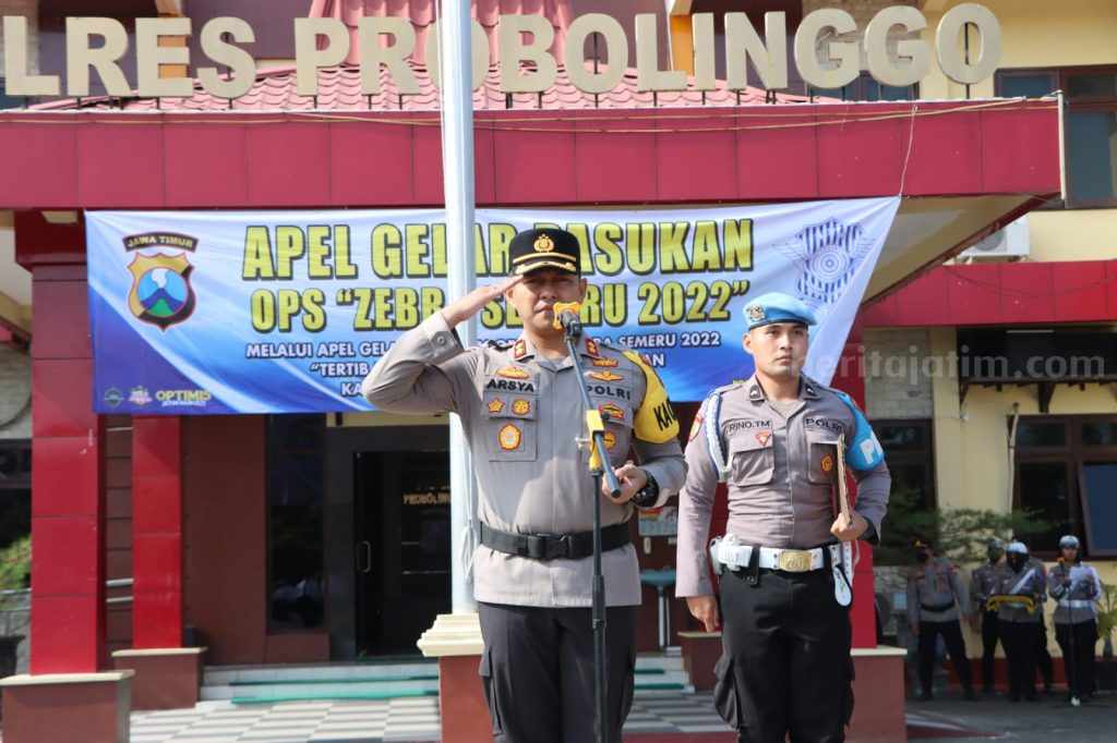 Kapolres Probolinggo Pimpin Apel Pasukan Operasi Zebra Semeru 2022, Ini Sasarannya