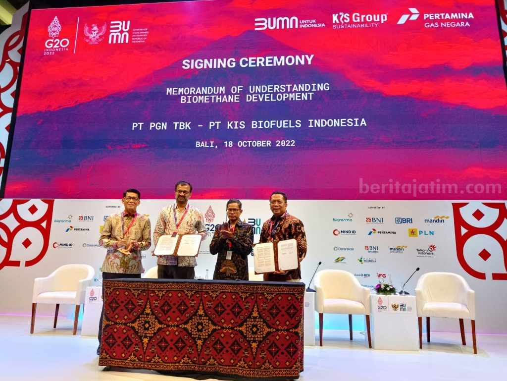 PGN dan KIS Biofuels Indonesia Berencana Kembangkan Biomethane