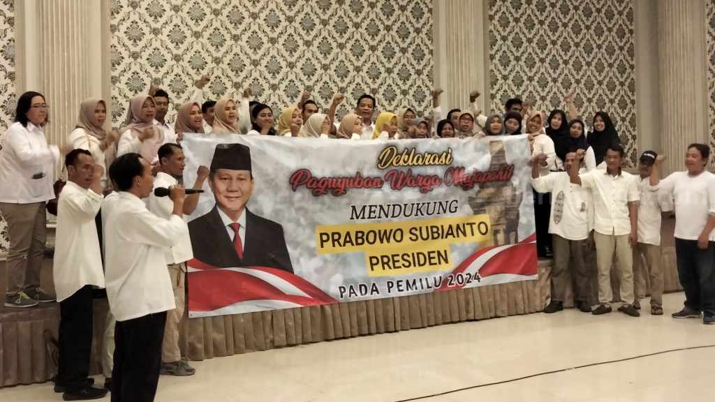 Pilpres 2024, Paguyuban Warga Majapahit Deklarasi Dukung Prabowo Subianto