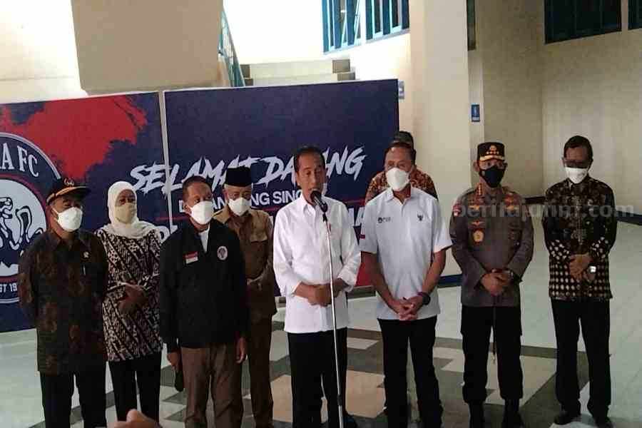 Jokowi Beberkan Masalah Utama Peristiwa Kanjuruhan Malang: Pintu Terkunci