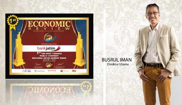 Kinerja Keuangan Dinilai Baik, Bank Jatim Raih The Best Finance