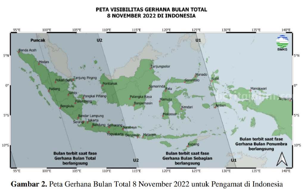 Gerhana Bulan Total Akan Terjadi pada 8 November 2022, BMKG : Dapat Diamati di Indonesia